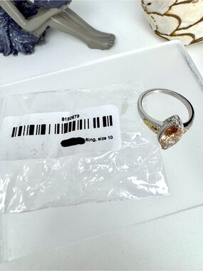 EverTrue Simulated Champagne Diamond Ring